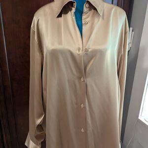 Elegant Tan Women's Blouse